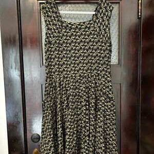 Effie's Heart Gramophone Pattern Dress